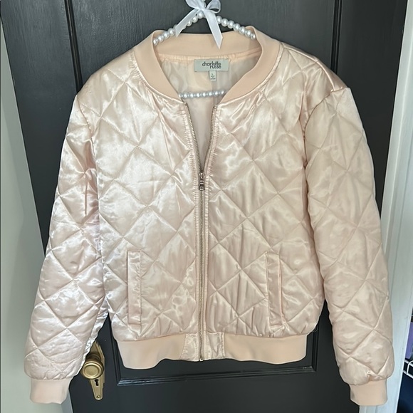 Charlotte Russe Pink Bomber Jacket - Picture 2 of 3